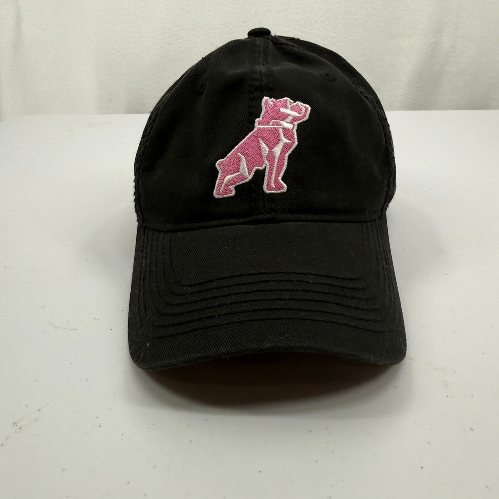 Mack Trucks Hat Unisex OS Black Pink Bulldog Logo Embroidered Baseball Cap